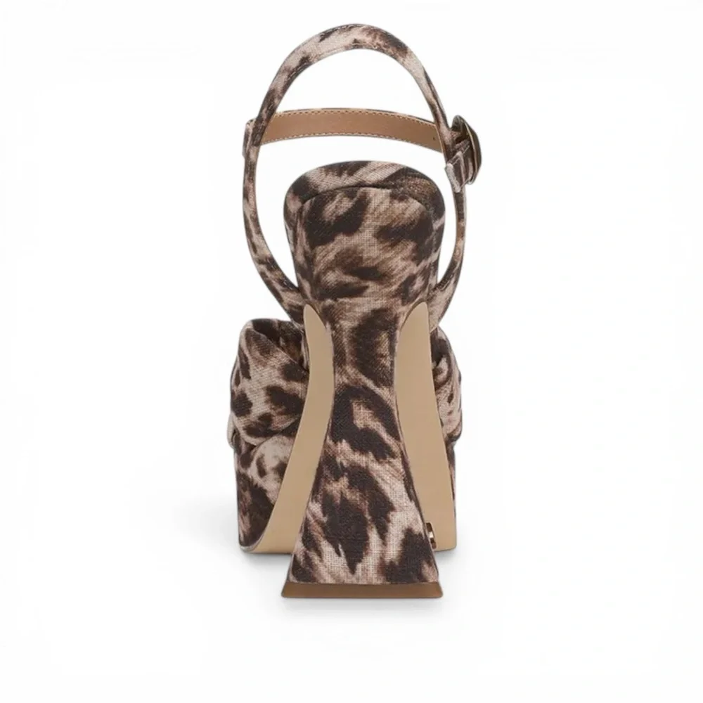 Circus by Sam Edelman Women Audrea Sandals Leopard Print Platform Size 8.5 NWT